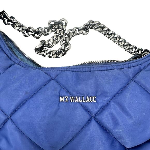 MZ WALLACE NEW YORK - blue Quilted Madison Shoulder Bag $275